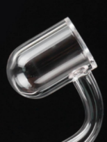 DPQBN003(set)  25mm Quartz  Banger Nail   with 2 pcs 6mm dia clear quartz beads and  Cyclone Carb Cap