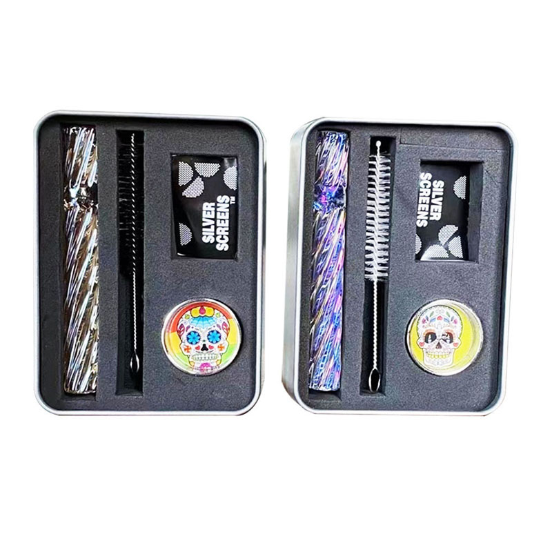 DPGHS015 (set) 100mm glass chillum Set