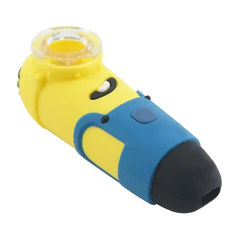 DPSP074 Yellow Guy Silicone Tobacco Pipe