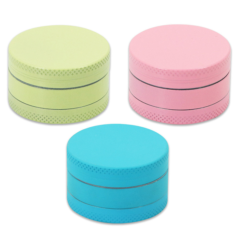 DPAG069 Dia. 40mm Luminous Glow in the Dark Different Colors Three Layers Zinc Metal Grinder