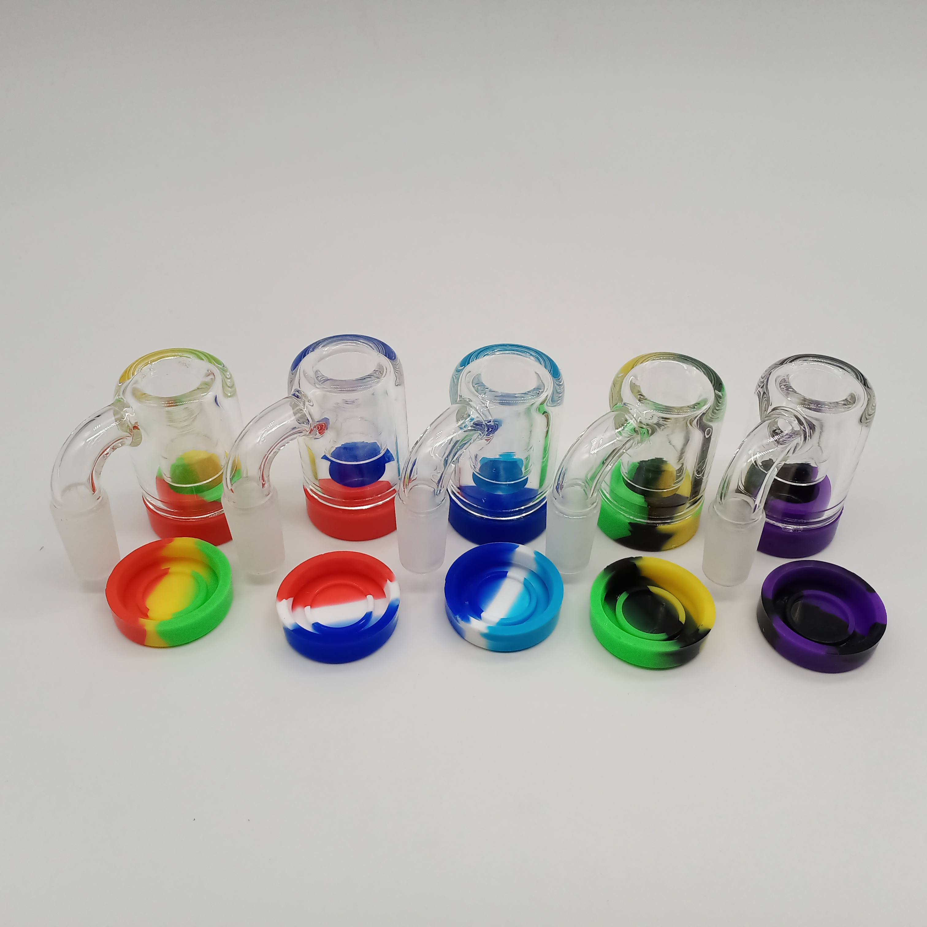 DPGA006 Colorful Glass 10 14 18mm Reclaim Catchers4