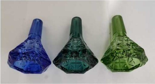 DPGB132 Colored Glass bowl with full colored joint