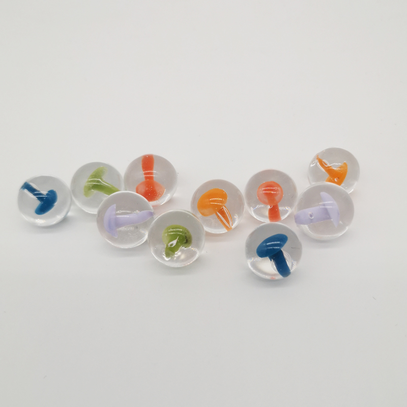 DPGCC021 12mm Colorful mushroon Glass Pearl for smoking banger