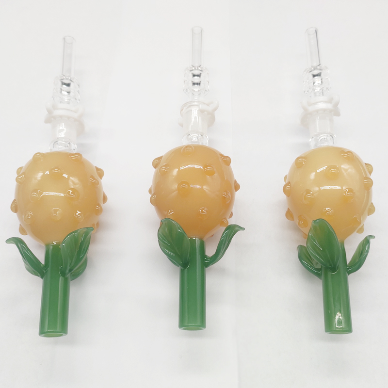 DPGHS028 4.5 inch Pineapple Design NC Kit with 10mm quartz tip and 10mm  plastic clip