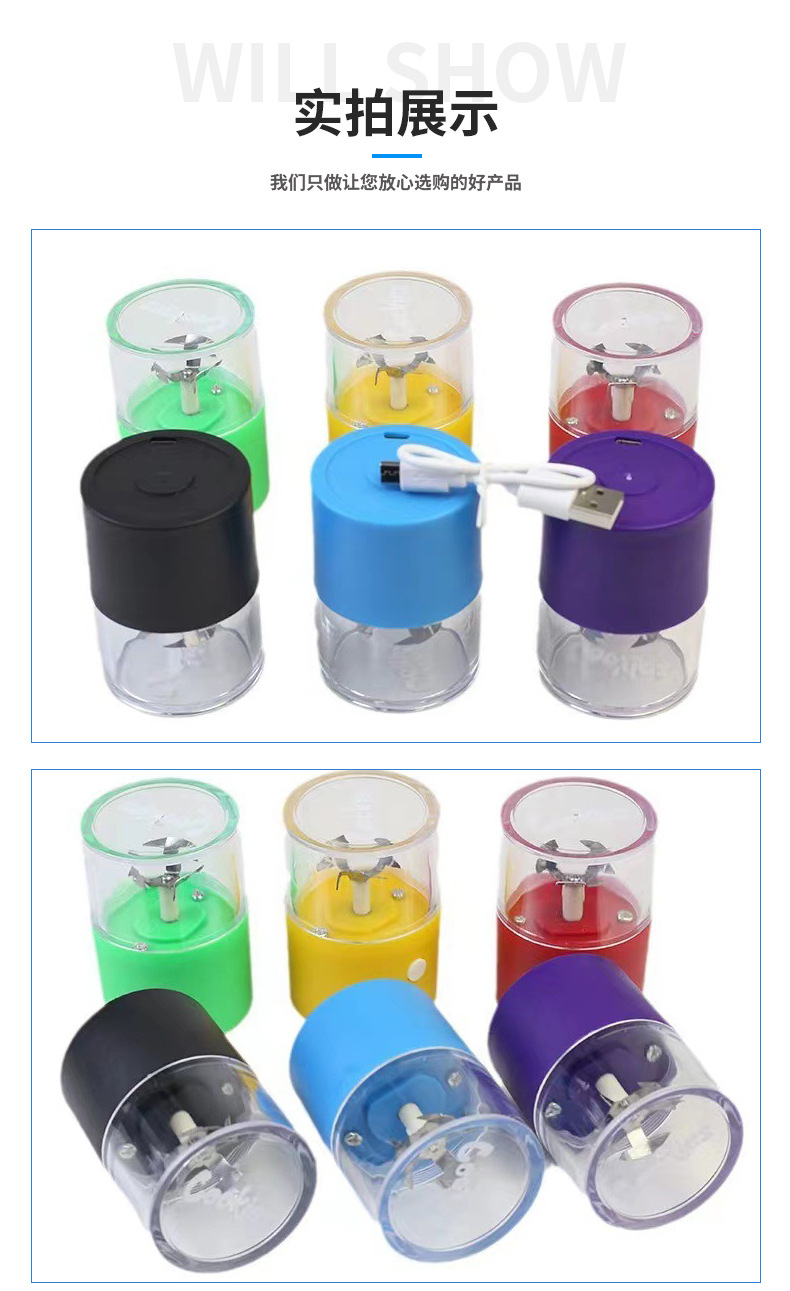 DPAG039 50mm Different Color Electrical Auto Plastic cigarette grinder with Cookies on the top3