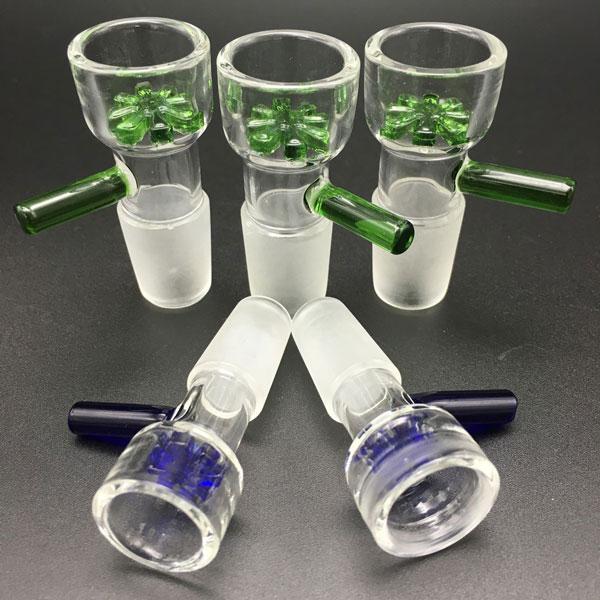 DPGB145 Smoking Accessories 14mm 18mm slide glass bowl thick Pyrex water pipe colorful heady bowls for bongs