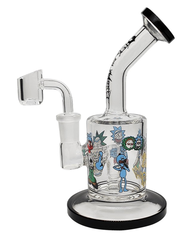 DPGWP069 7.8 inch Rick & Morty Recycler Glass Dab Rig