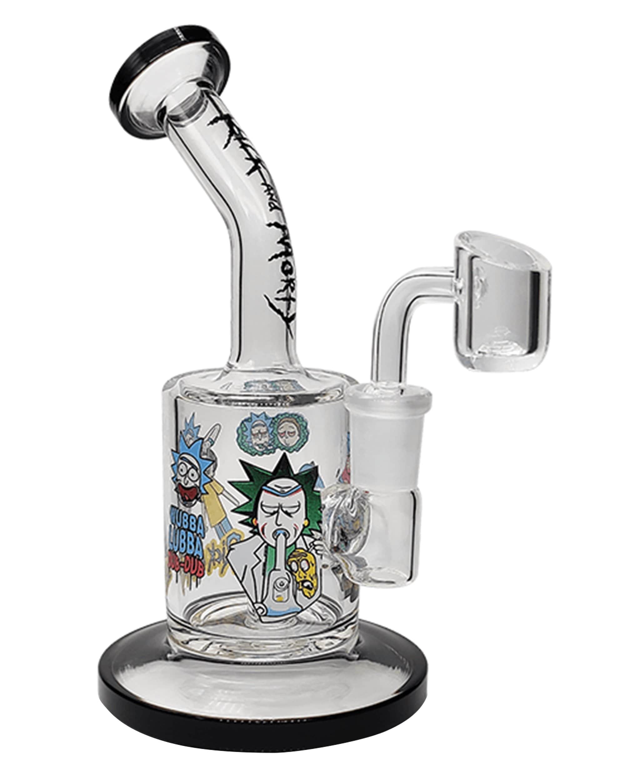 DPGWP069 7.8 inch Rick & Morty Recycler Glass Dab Rig3