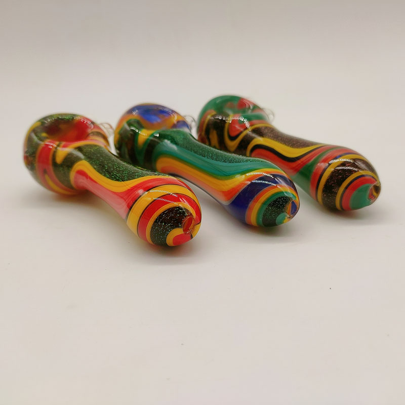 DPGH024 4.5inch  colorful glass hand pipe