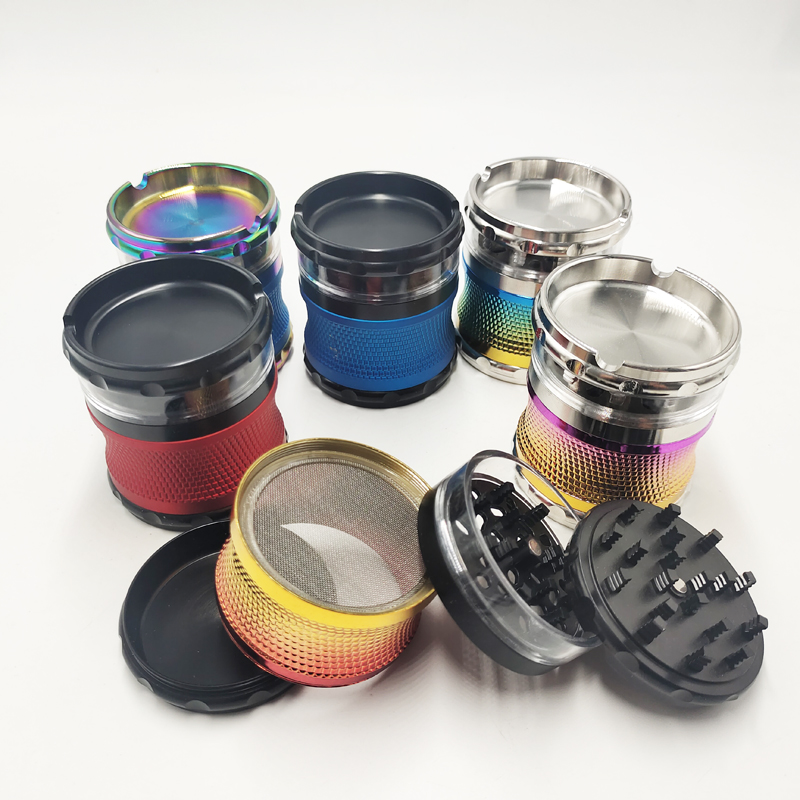 DPAG061 Dia. 60mm Different Color Four Layers Zinc Smoke Grinder