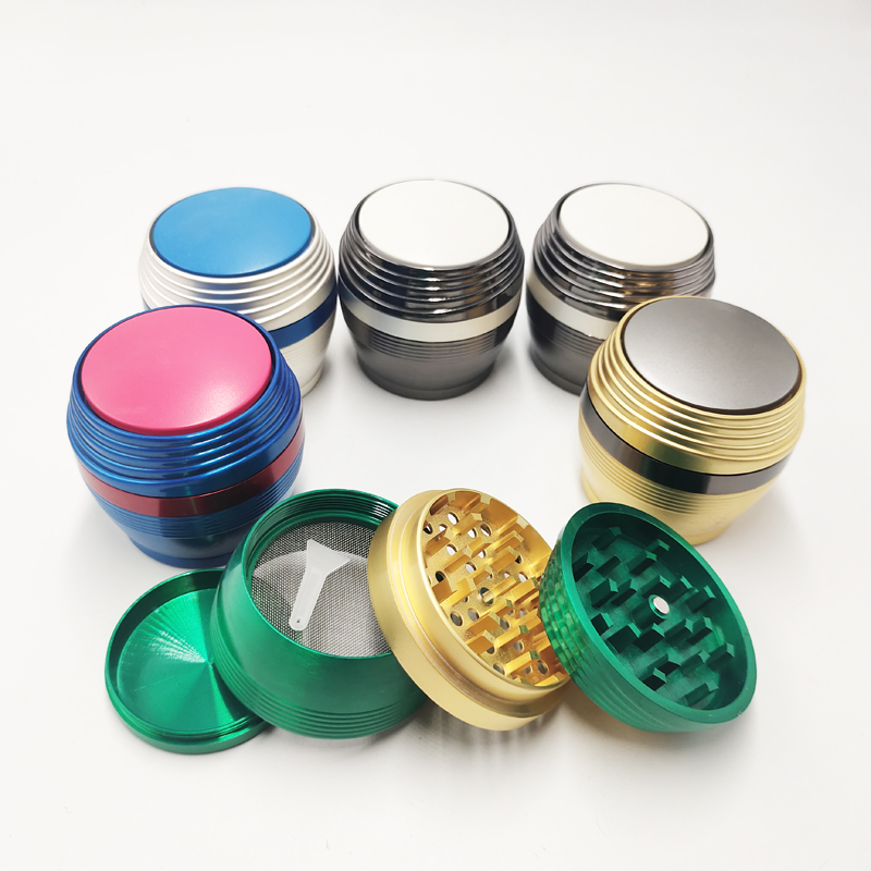 DPAG062 Dia. 60mm Different Color Four Layers Zinc Smoke Grinder